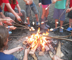 activité nature enfant feu de camp